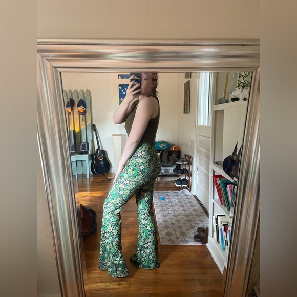Zara Floral Print Flare Pants - Picture 6 of 6